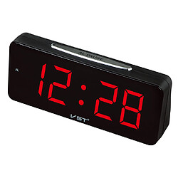 Grand Affichage LED Horloge De Bureau électronique Réveil Numérique Prise Ue Rouge