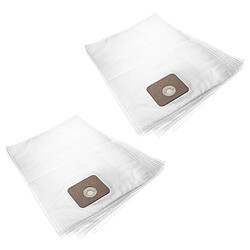 vhbw 10x sacs remplacement pour Nilfisk 107402336 pour aspirateur - microfibres non tissées, blanc