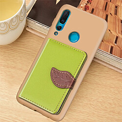 Wewoo Coque Litchi Pattern Card Bag Wallet Bracket + TPU Phone Case with Slot Function For Huawei Nove 4 Green