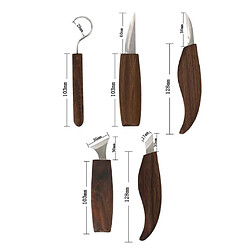 Avis 5/8 Pièces Outils De Sculpture Sur Bois Ensemble Bricolage Outil à Main Cadeaux Pour Les Débutants 8 Pièces