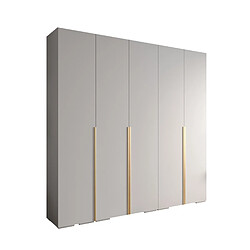 Abiks Meble Armoire Inova 1 À Portes Battantes 236,7/250/47 5 Portes (bianco/d’oro)