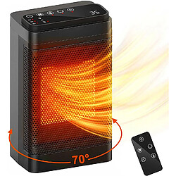 Vendos85 Radiateur Soufflant Céramique 1500W avec Télécommande noir