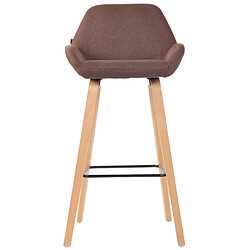 Non Tabouret de bar Newnan en tissu 4 pieds structure naturel (chêne)