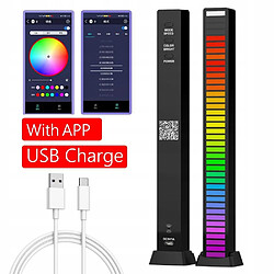 GUPBOO Télécommande Universelle de Rechange pièces USB RVB coloré 40 LED activé par la voix l