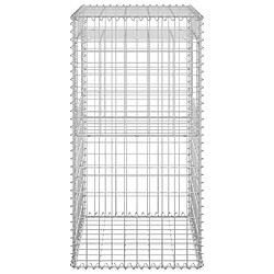 Acheter vidaXL Poteaux à panier de gabion 2 pcs 50x50x100 cm Fer