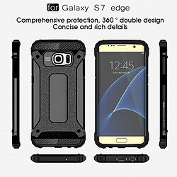 Avis Wewoo Coque renforcée noir pour Samsung Galaxy S7 Edge / G935 Armure Tough TPU + PC