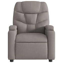 Avis vidaXL Fauteuil de massage inclinable Taupe Tissu