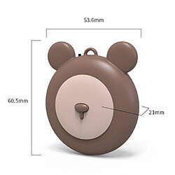 Purificateur D'air Portable Collier D'ions Négatifs Suspendu Au Cou Portable Mini Brown