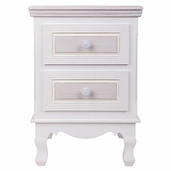 Acheter Table de Nuit Alexandra House Living Blanc 33 x 53 x 37 cm