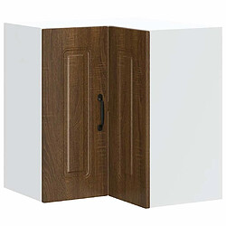 vidaXL Armoire murale d'angle de cuisine Kalmar chêne marron