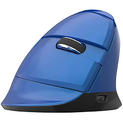 Universal Mini souris de jeu Bluetooth sans fil verticalement ergonomique rechargeable souris de jeu d'ordinateur RGB rétroéclairée glace de souris (bleue)