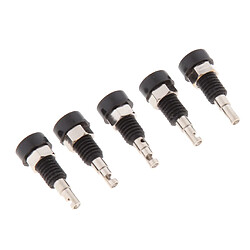 Acheter 5pcs 2mm Banane Jack Montage sur panneau Socket 306V 10A Noir