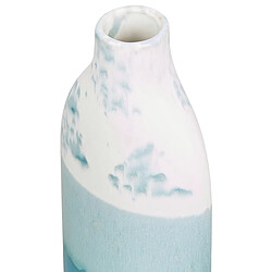 Beliani Vase à fleurs CALLIPOLIS fait à la main Céramique 35 cm Bleu pas cher