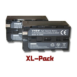 Set de 2 batteries vhbw 3600mAh pour caméscope SONY CCD-TR67, CCD-TR716, CCD-TR76, CCD-TR818, CCD-TR87, CCD-TR910, CCD-TR917, CCD-TR930