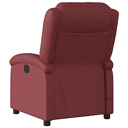 Acheter Maison Chic Fauteuil Relax pour salon, Fauteuil de massage inclinable électrique rouge bordeaux -GKD26432