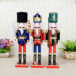 38cm figurine casse-noisette en bois ornements de noël décoration épée soldat pas cher