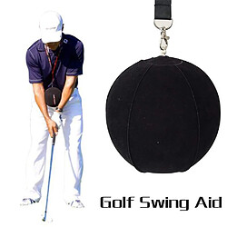 Balle d'impact de golf Golf Swing Trainer Aide Aide Fournitures de Correction de Posture - Noir