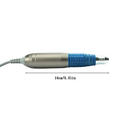 Universal Perceuse à ongles électrique professionnelle Tête de remplacement Stylo Manucure Poignée d'enlèvement de cuticule(Argent)