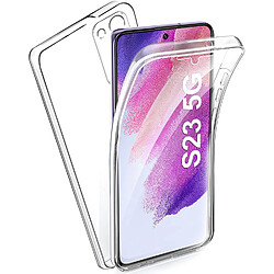 Coque 360 degrés intégrale Samsung Galaxy S24 FE 5G Protection arrière PC Case et Avant en TPU Transparente - XEPTIO