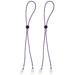 2 Pièces Flexible Bib Porte-Serviettes Titulaire Repas Papier Serviette Clip Violet