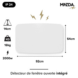 Acheter Chauffage pierre naturelle inertie sèche - 2000W - incurvé - Mazda