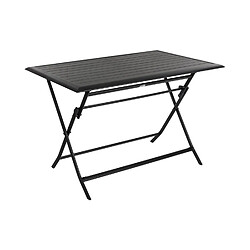 Hesperide Table pliante rectangulaire Azua - 4 Places - Graphite