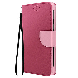 Avizar Etui universel Smartphone 152 x 76 x 10 mm avec Porte-cartes Fancy Style rose