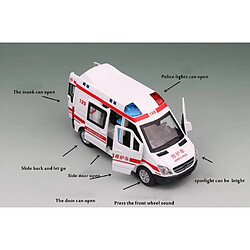 Acheter Universal Haute simulation 1/32 modèle de moulage sous pression voiture jouet ambulance alliage métallique retiré voiture jouet cadeau enfant véhicule(blanche)