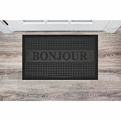 Avis Paris Prix Tapis d'Entrée Bonjour 45x75cm Noir