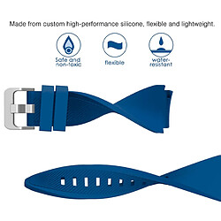 Bracelet SmoothSilicone Avec Boucle Phonecare pour Garmin Vivomove Trend - Blanc