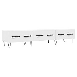 Maison Chic Meuble TV scandinave - Banc TV pour salon blanc 150x36x30 cm bois d'ingénierie -MN22783