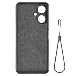 Avizar Coque pour Xiaomi Redmi 13C Semi-rigide Mat Anti-traces Dragonne Noir