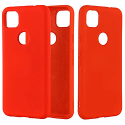 Coque en silicone liquide souple rouge pour votre Google Pixel 4a