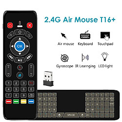 Universal Tableau tactile rétroéclairé jeux mini clavier pour souris aérienne signaux sons gyroscopes à distance gamme 2.4G infrarouge LED lumières TV box Smart TV | télécommande