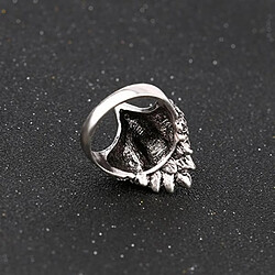 Bijoux Bague Vintage Argent Cristal Animal Tête D'aigle En Forme De Bague Homme 18mm pas cher