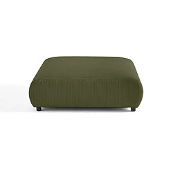 Lisa Design Garance - grand pouf modulable - en velours côtelé