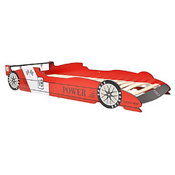 vidaXL Lit voiture de course pour enfants 90 x 200 cm Rouge