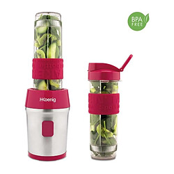 Hkoenig Mini blender - H.Koenig - SMOO10 - 300 W - 570 mL - Framboise - 2 gourdes incluses