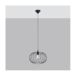 Luminaire Center Suspension Tsuno Acier Noir