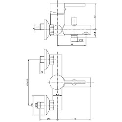 Mitigeur bain-douche ONDYS - GARIS - R01-41040OD