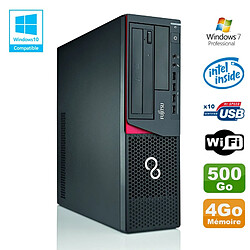 PC Fujitsu E720 E85+ SFF G3220 3GHz 4Go 500Go Graveur WIFI W7 - Occasion