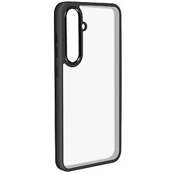 Avizar Coque pour Samsung Galaxy S24 Dos Rigide Contour Souple Design Fumé Noir