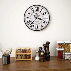 Decoshop26 Horloge murale vintage Londres 30 cm DEC022257