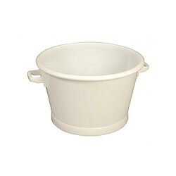 BAQUET ROND FOND RENFORCE 50 Litres BLANC - GILAC