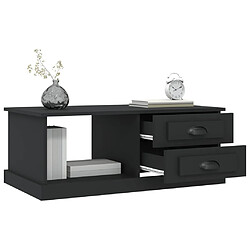 Acheter vidaXL Table basse Noir 90x50x35 cm Bois d'ingénierie