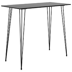 vidaXL Ensemble de bar 7 pcs Noir et gris