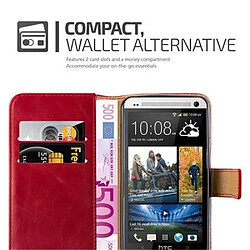 Acheter Cadorabo Coque HTC ONE M7 Etui en Rouge