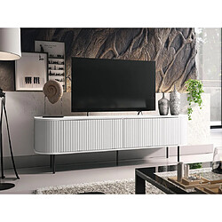 Bestmobilier Thio - meuble TV - blanc - 180 cm