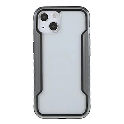 Coque en TPU + acrylique, antichoc, hybride noir/gris pour votre Apple iPhone 13 6.1 pouces