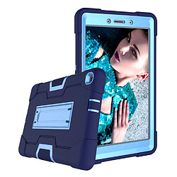 Coque en TPU hybride anti-choc avec béquille bleu foncé/bleu clair pour votre Samsung Galaxy Tab A 8.0 Wi-Fi (2019)/Tab A 8.0 LTE (2019)